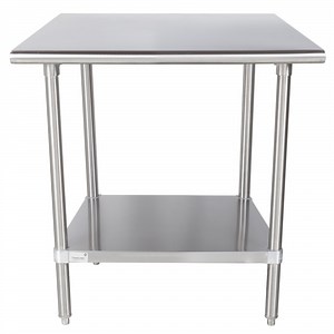 Advance Tabco MS-240 24" x 30" 16 Gauge Stainless Steel Commercial Work Table with Stainless Steel Undershelf