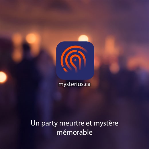 Transformez votre salon en scène de crime… et vos amis en suspects ! Facile à préparer, impossible à oublier. - Jeux meurtre et mystère 100 % québécois pour 4 à 50 joueurs - Téléchargez, imprimez, jouez. Aussi simple que ça. - Pas besoin d'animer : laissez la vidéo d'ambiance guider le jeu et jouez vous aussi. Découvrez nos jeux et vivez un superbe moment! www.mysterius.ca | Mysterius - jeux meurtre et mystère