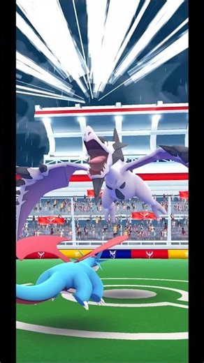 Salamence vs Mega Aerodactyl: EPIC CLASH | Pokemon GO #Shorts