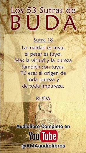 Buddha - Sutra 18 (From the Audiobook: The 53 Sutras of Buddha). #buddha #buddhism #spirituality ...
