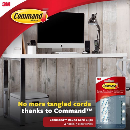 278K views | Keep your workspace tidy with Command™ Clear Round Cord...