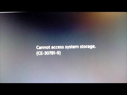 PS4 Quick fix(2017)/Error CE-30781-9/Install version 4.07 /hard drive failed