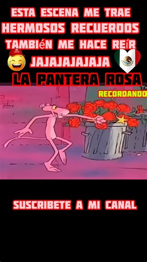 otra escena mas de la pantera rosa muy divertida y amada por todo el mundo