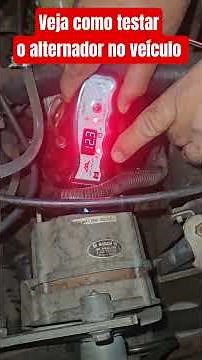 Veja como é fácil testar o alternador no veículo. #alternador #eletrica