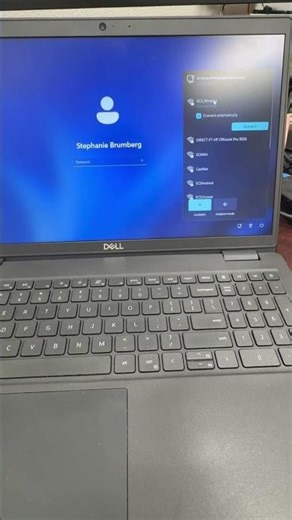 New laptop first time use access