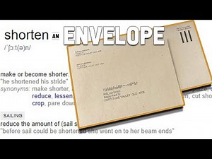 How to shorten envelopes