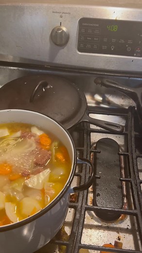 What’s for dinner tonight my few following FOOKERS? I decided to clean out fridge making room for Thanksgiving stuff. So my take on boiled dinner. Cabbage, potatoes, carrots, onion and some canned corned beef. If you don’t like it or any sort of it no comment needed. But it’s been awhile so I made it. Almost done. Yummm time coming | Timothy Pierce