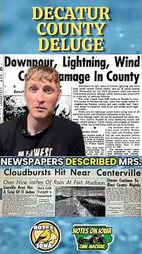 Decatur County Deluge #iowa #history