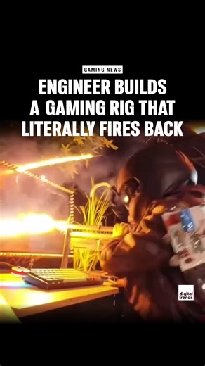 Digital Trends on Instagram: "A DIY gaming rig that shoots back: this engineer built a reactive system that fires in sync with in-game events for a wild new form of immersion. Video: 马鹿Blyat #gaming #gamingrig #gamingsetup #technews"