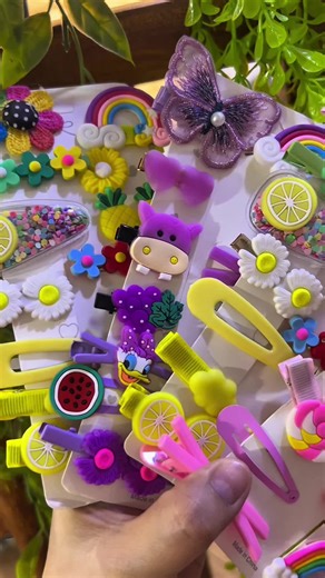 14-Piece Cute Hair Clip Set for Kids