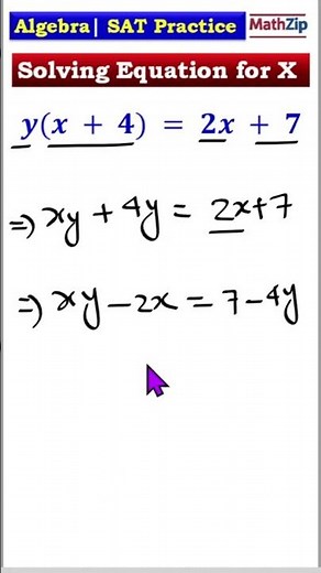 Solving Equation | SAT math practice | Algebra Practice