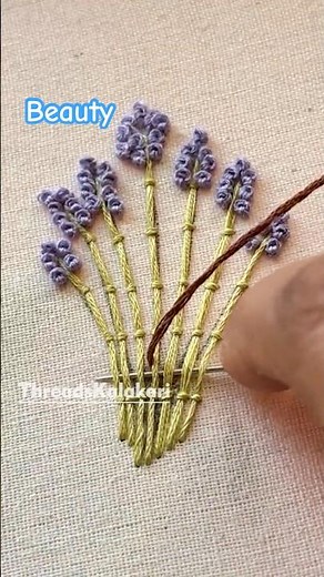 Hand Embroidery Designs Flower Pattern | Beginner Friendly Tutorial | French Knot Stitch