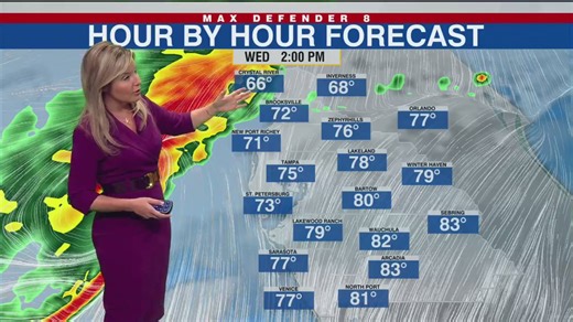 Turning chilly Monday night, Rebecca is tracking the next round of rain headed our way