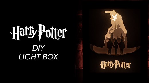 Harry Potter DIY Light Box Templates (PDF+SVG) + Video Tutorial
