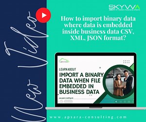 How to import binary data where data is embedded inside business data CSV, XML, JSON format? | Ly-Na Phu