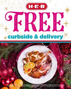 827 reactions · 196 shares | Satisfying your holiday cravings is only a click away with Free Curbside & Delivery Wednesday, Thursday, and Friday - every week now through 12/14. We're spreading the holiday magic! Offer varies by location. | H-E-B | Facebook