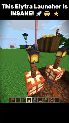 This Elytra Launcher Is INSANE! 🚀🤯 ⭐ #minecraft
