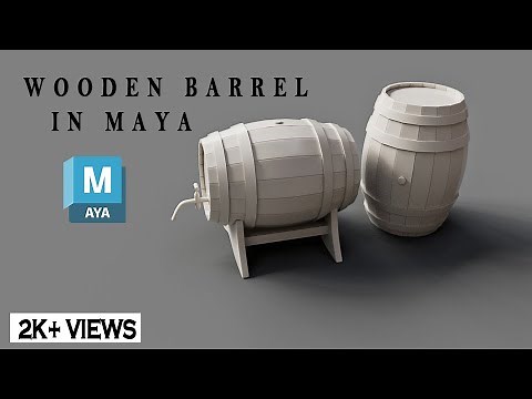 Creating A Wooden Barrel In Maya | Easy Step-by-step Tutorial | Maya 2023