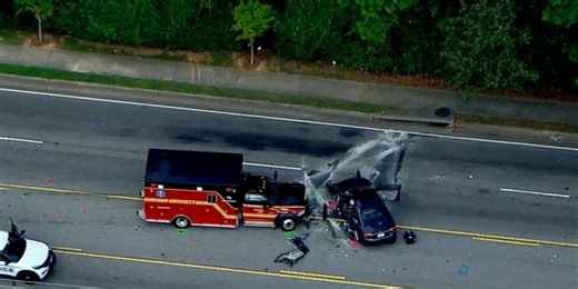 Police: Accident between ambulance, another car leads to serious injury