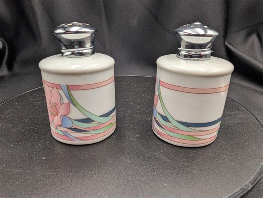 Vintage Toscany Collection Salt & Pepper Shakers Japan Floral - Etsy