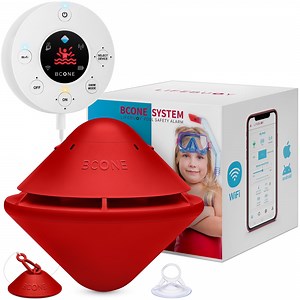 Bcone® Floating Pool Alarm by Lifebuoy® | ASTM F2208 Certified | Smart Alarm | Alexa Compatible | For Inground & Above-Ground Pools