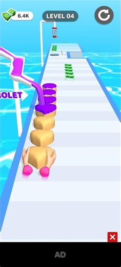 bakery cake 🍰 purple colour runner 💨 gameplay 🎮‼️ #gaming #viral #like #shorts #cake