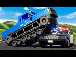 Lego Police Chase a TANK TRUCK! (Brick Rigs)