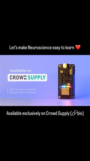 Hoomans of Upside Down Labs on Instagram: "We are on a mission to bring Neuro revolution in the world, and recently we launched our best product till date Neuro PlayGround (NPG) Lite. which is now available on Crowd Supply. It is an expandable, wireless, 3-6 channels bio-physiological signal acquisition device. From tracking brainwaves and heart rhythms to decoding muscle movements and eye blinks, this little board can do it all. Designed for researchers, developers, students, educators, neurote
