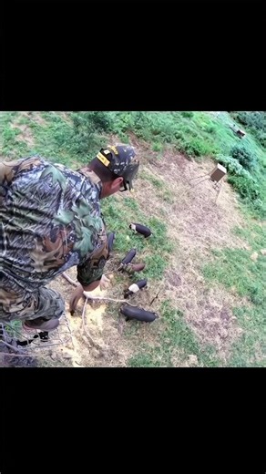 🐗 Perfect Tree Stand Shot! One Clean Hit, Boar Down! 🎯#challenge#bowhunting#nature#huntin#