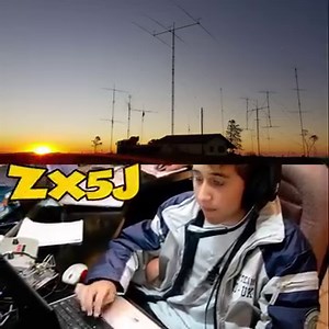 These young HAM’s will learn how to operate the contest station, improve their contest skills and will aim for the best results together as a team. Further, get to know the host country and meet up with local ham radio operators. Make new friends, network amongst each other, share knowledge and have a great time. ZX5J in ARRL 10 Meters Contest - Operated by PU5DCB - Vitor (13 years old). #AmateurRadio #youth #RadioSport #hamradio #hamradiocommunity #hamradiooperator | 4 F 1 E B D Amateur Radio