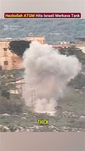 Hezbollah ATGM Strike Triggers Explosion in Israeli Merkava Tank!