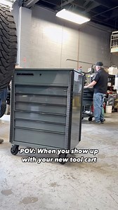 The U.S. General 34” Full-Bank Service Cart has 18,700 cubic inches of total storage volume and costs only $599.99...less than HALF the price of the competition. Changing the game one mechanic’s cart at a time... | Harbor Freight