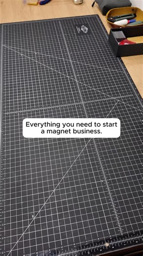 📸 Snap Magnets | Custom Photo Magnets on Instagram: "Everything you need to start your own photo magnet business 👇 This simple setup helped me make thousands of magnets without using any expensive equipment. If you want to get the starter kit, comment “I want to start” and I’ll send you the link 🧲"