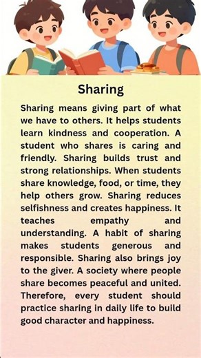 🤲 Sharing | Easy Paragraph #english #learning #improveenglish #shots