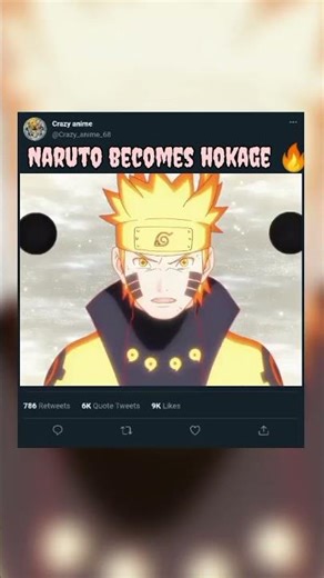 Naruto finally becomes hokage #animation #narutoshippuden
