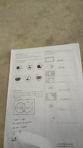 A Venn diagram showing the two intersecting sets A and B. The n... | Filo
