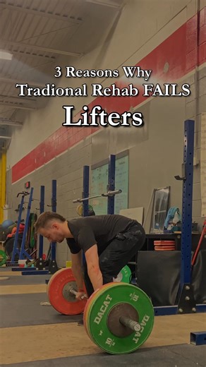 Traditional rehab often falls short for strength athletes, and it usually comes down to three things: 1️⃣ Fear-Based Rehab A lot of lifters are told that their pain means they should stop lifting, avoid certain movements, or that training is “dangerous.” This creates fear, doubt, and the expectation that things will get worse. The problem isn’t lifting — it’s how the lift is being performed. A better approach is helping lifters rebuild confidence with small, achievable steps and focusing on prog