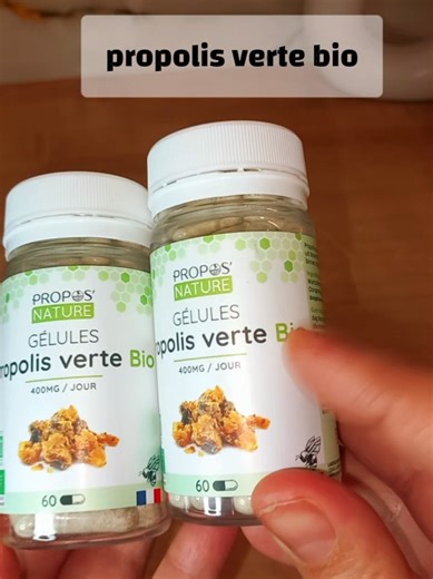 Green Propolis Organic Vegetable Capsules for Health