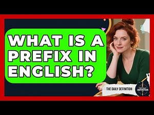 What Is A Prefix In English? - The Daily Definition