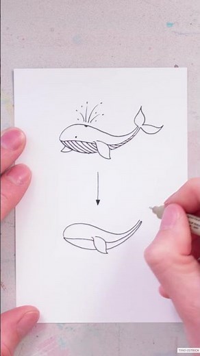 Blauwal | Doodle | Sketchnotes