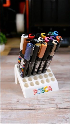 UNI POSCA Paint Marker Stand | Zdre | 3D Printing Ideas