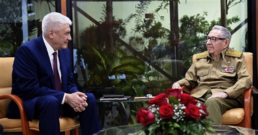 Raúl Castro meets with the Russian Minister of the Interior amid the Cuban crisis
