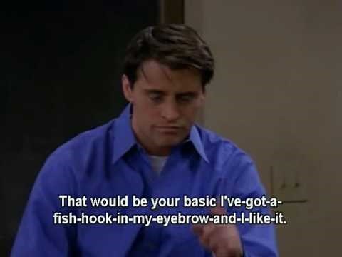 Friends..Joey became a lecturer