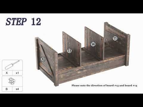 Barn Door Coffee Table Assembly Video Update