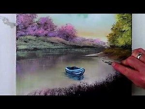 Solitude | Lonely Boat | Landscape Painting | Easy for Beginners | Acrylics
