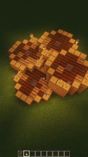 How to Build a Perfect Circle Garden in Minecraft 🌸 #shorts