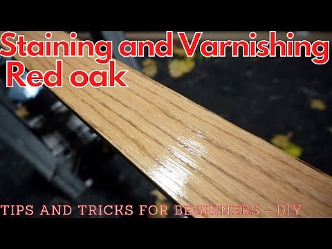 How to Stain Red Oak Wood the RIGHT way!