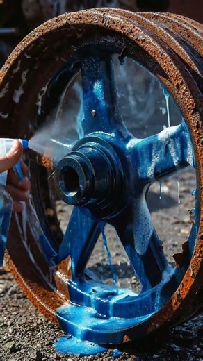 Extreme Rust Removal on Steel Tension Wheel Satisfying Transformation