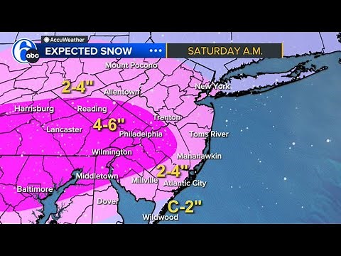 How much snow tomorrow? Philadelphia, PA, NJ and Delaware under Winter Storm Warning