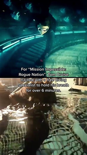 Tom Cruise's 6 Minute Underwater Breath - Mission Impossible Stunt